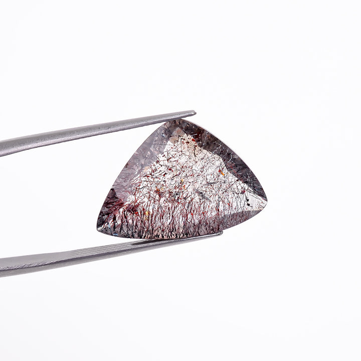 elestial hematite quartz fancy shape cut stone loose gemstone