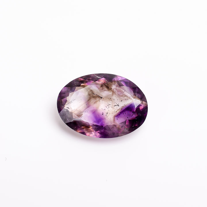 elestial hematite quartz oval shape cut stone loose gemstone