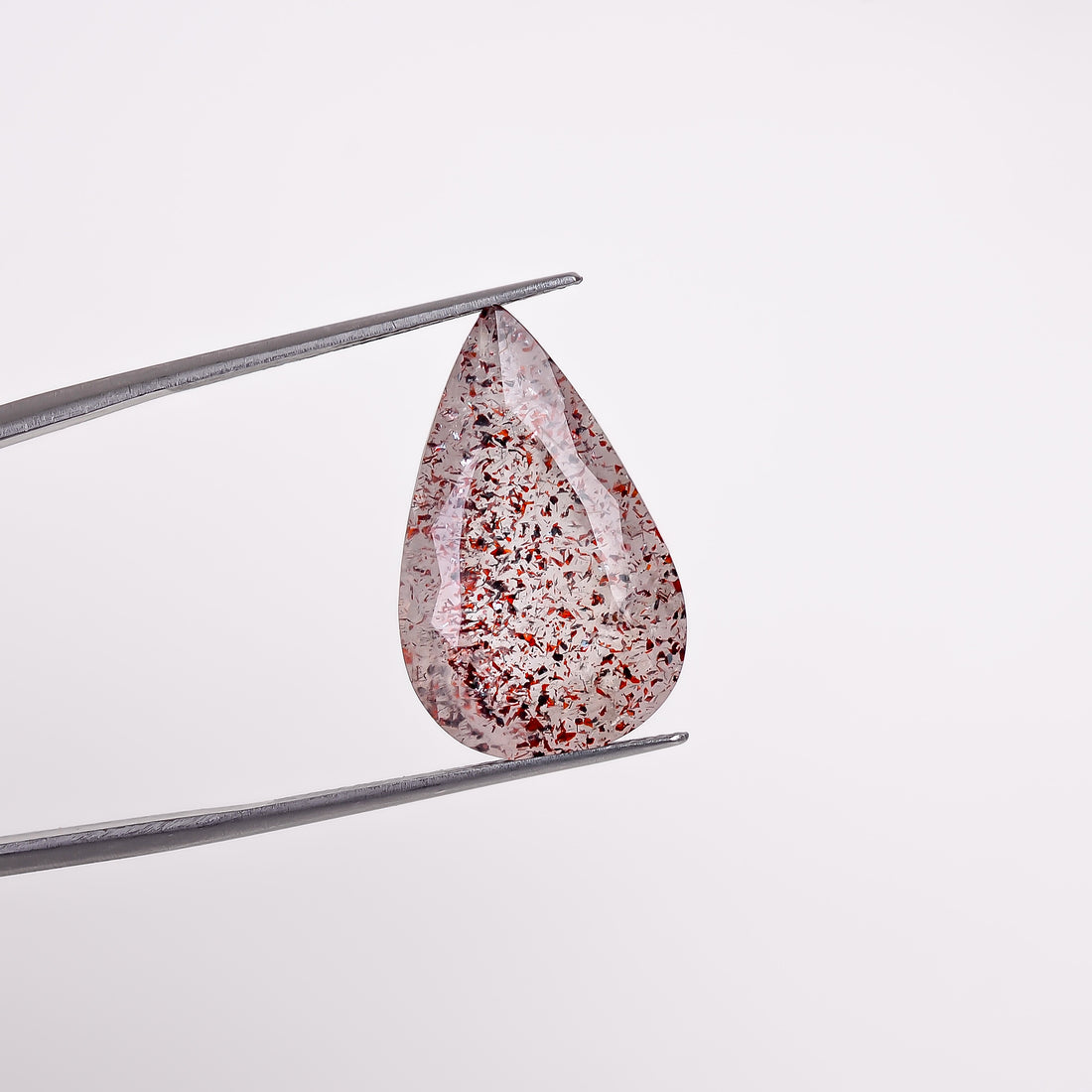 elestial quartz pear shape cut stone loose gemstone