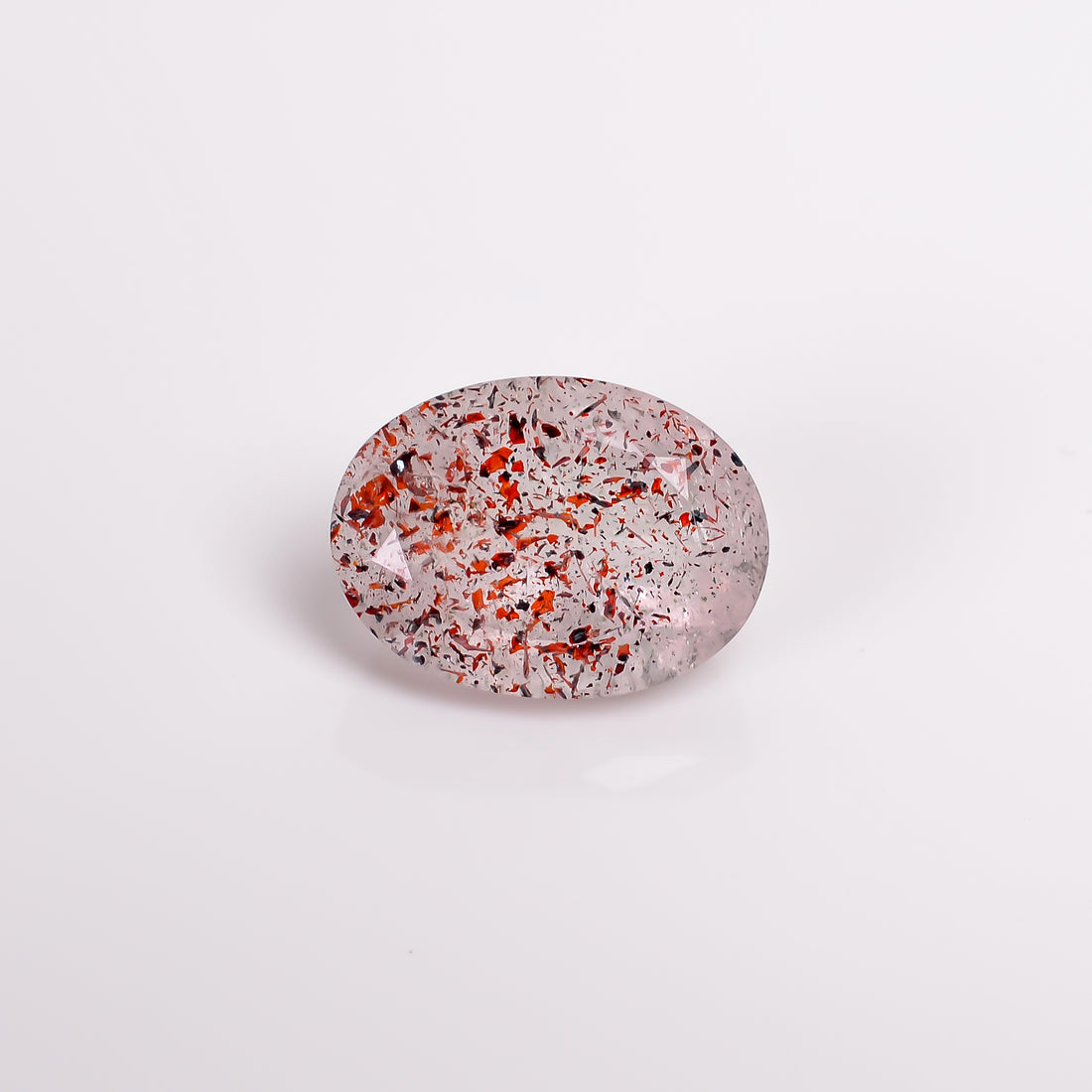 elestial quartz oval shape cut stone loose gemstone