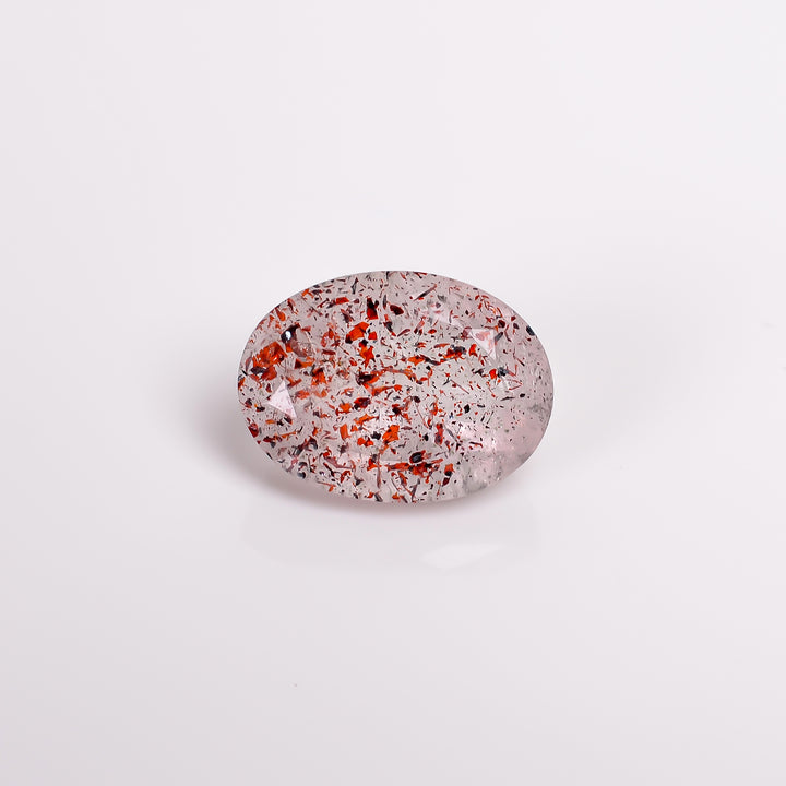 elestial quartz oval shape cut stone loose gemstone