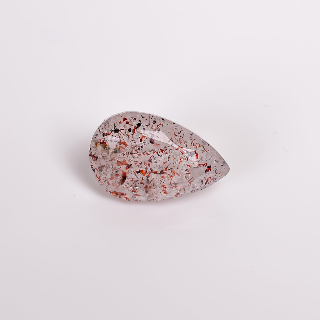 elestial quartz pear shape cut stone loose gemstone