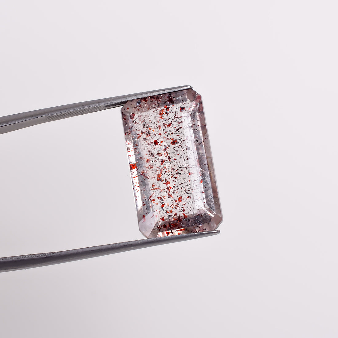 elestial quartz radiant shape cut stone loose gemstone