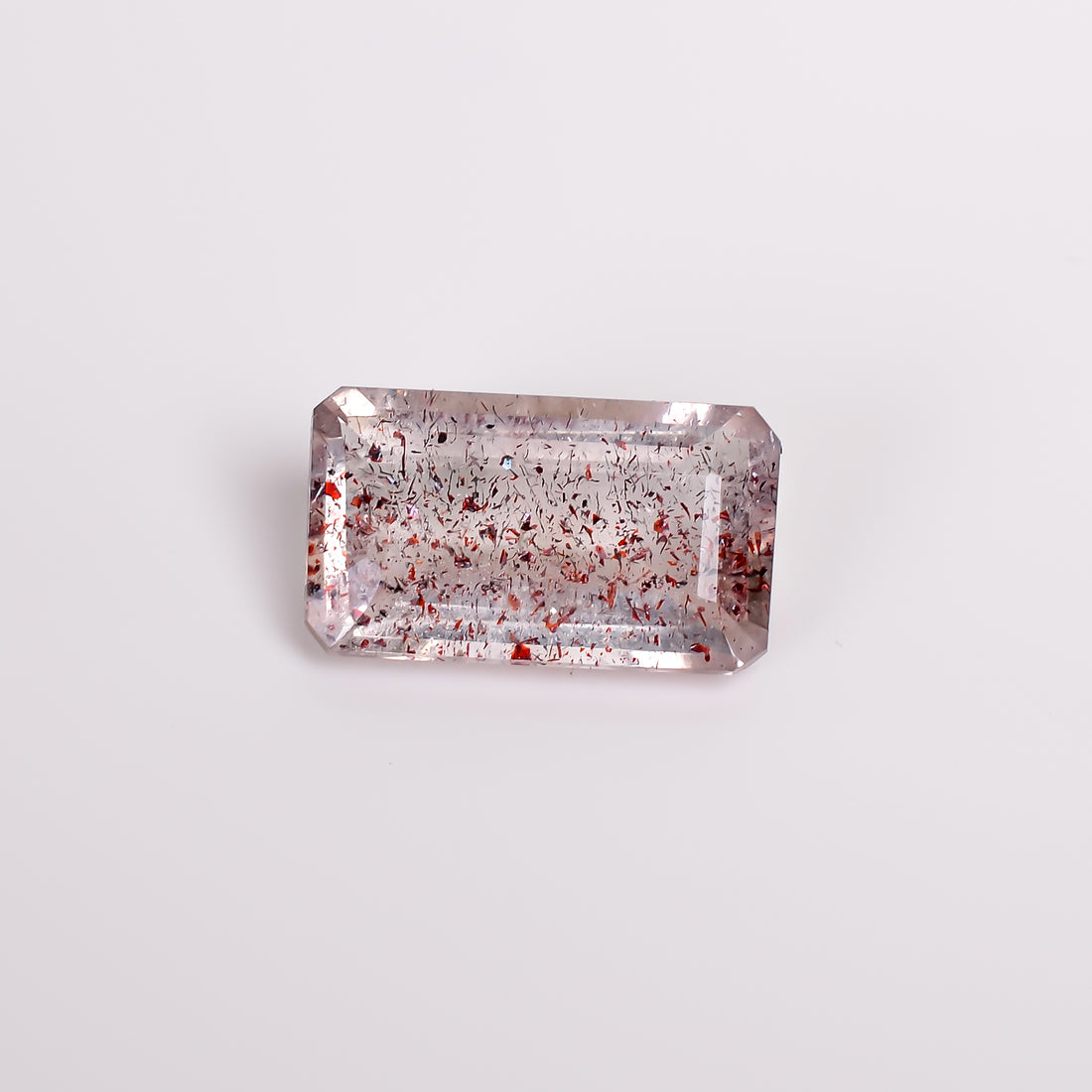 elestial quartz radiant shape cut stone loose gemstone