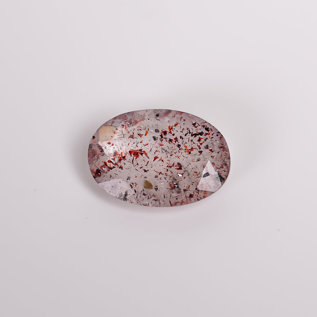 elestial quartz oval shape cut stone loose gemstone