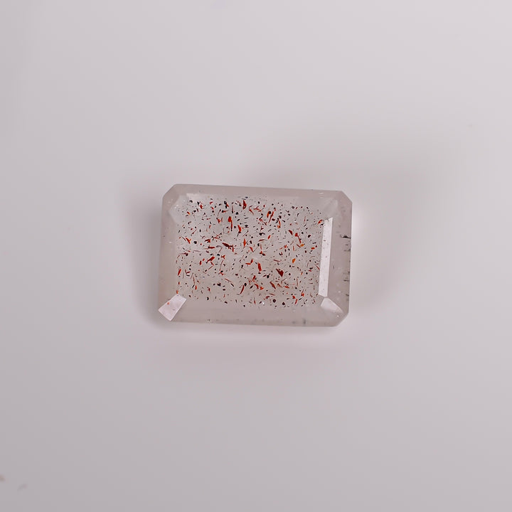 elestial quartz radiant shape cut stone loose gemstone