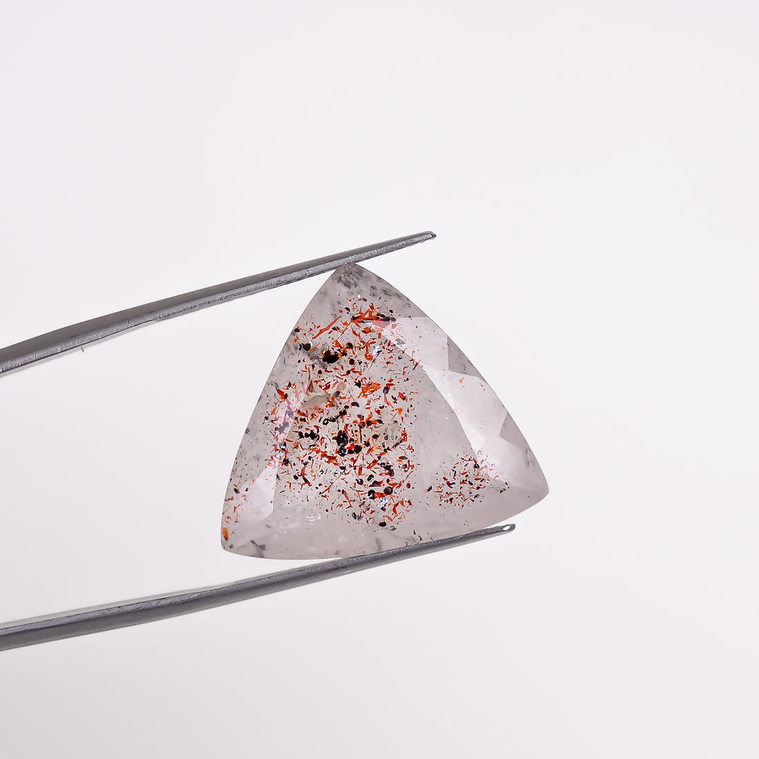 elestial quartz trillion shape cut stone loose gemstone