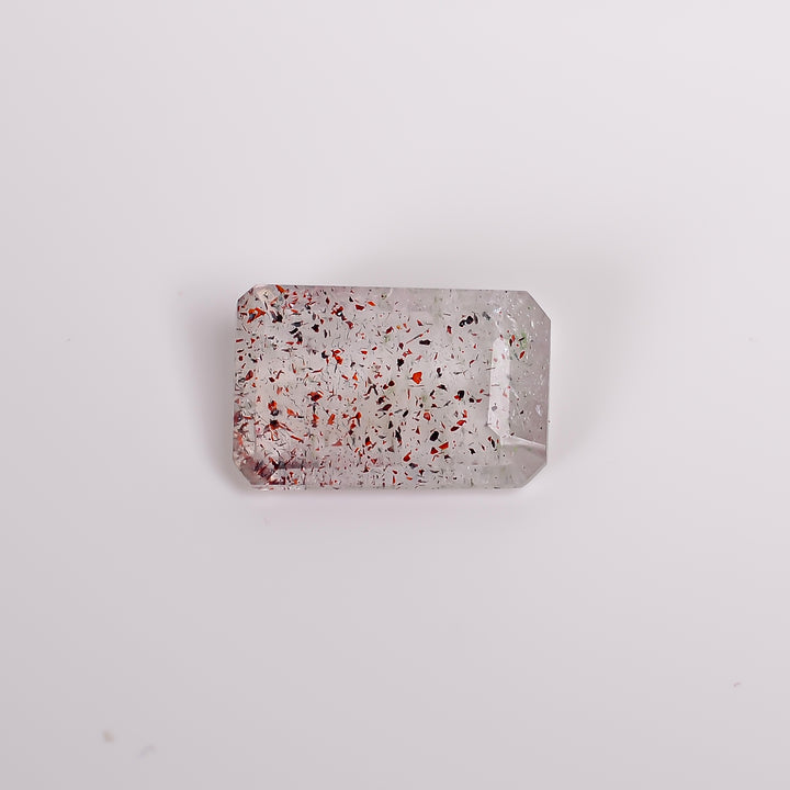 elestial quartz radiant shape cut stone loose gemstone