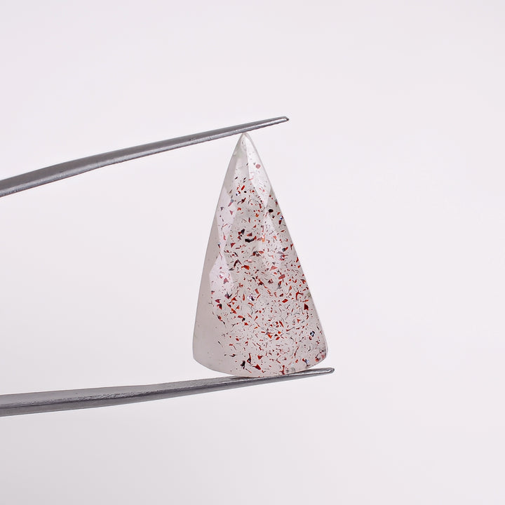 elestial quartz triangle shape faceted loose gemstone