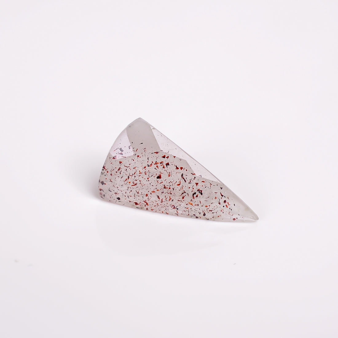 elestial quartz triangle shape faceted loose gemstone