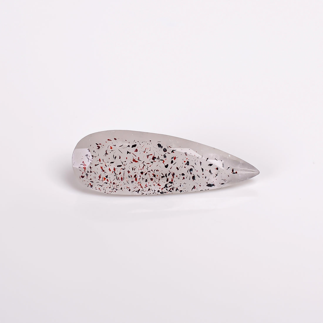 elestial quartz pear shape cut stone loose gemstone