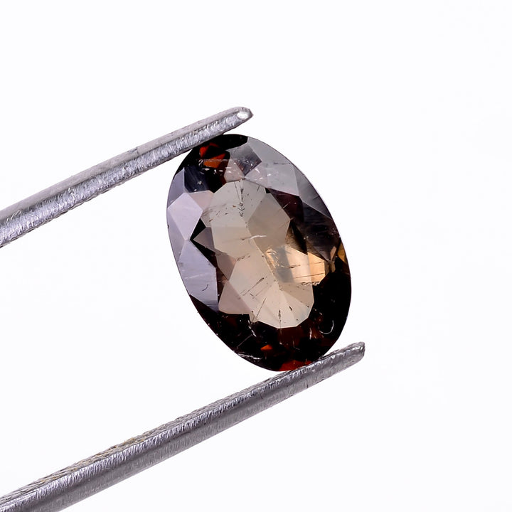 natural axinite oval shape cut stone loose gemstone