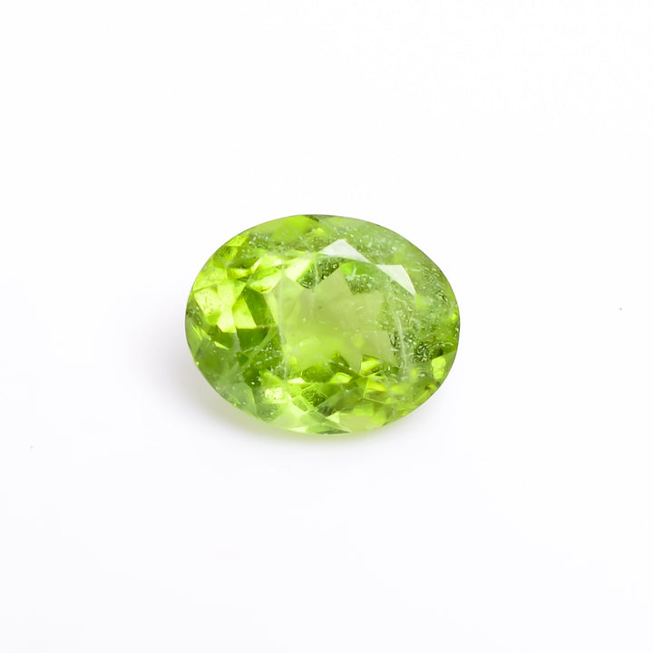 peridot natural oval shape cut stone loose gemstone