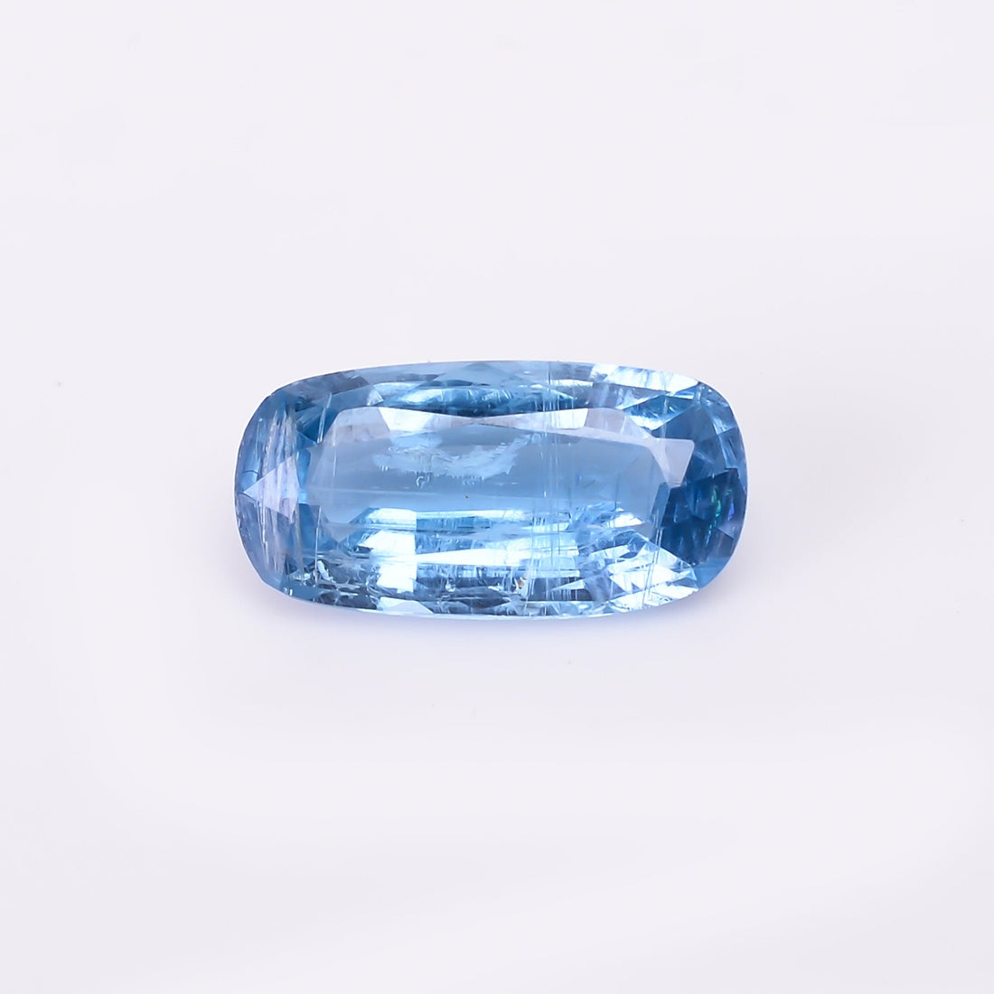 natural blue kyanite radiant shape cut stone loose gemstone