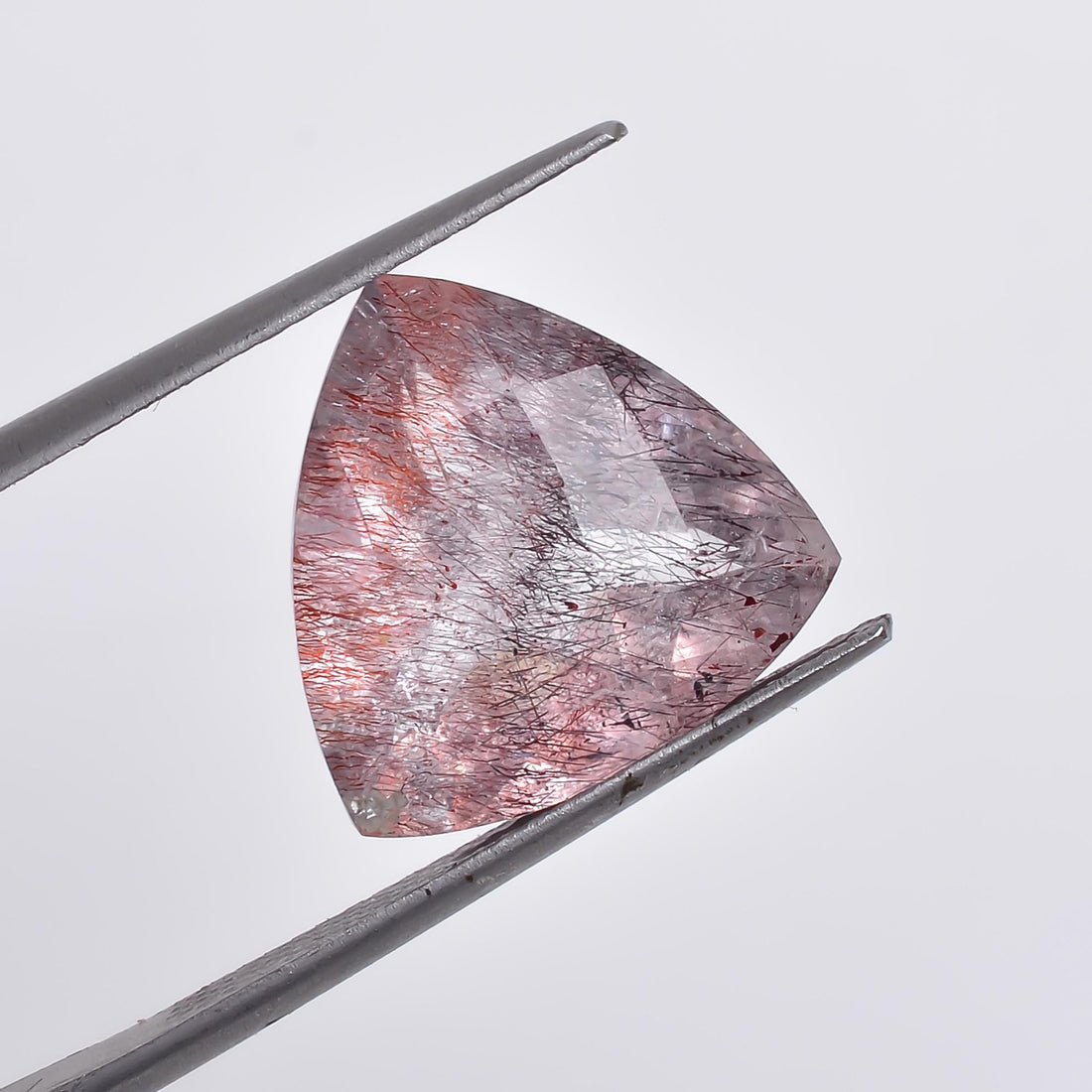 elestial quartz trillion shape natural faceted loose gemstone