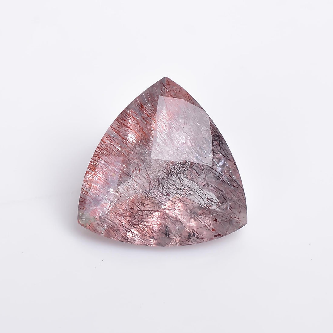 elestial quartz trillion shape natural faceted loose gemstone