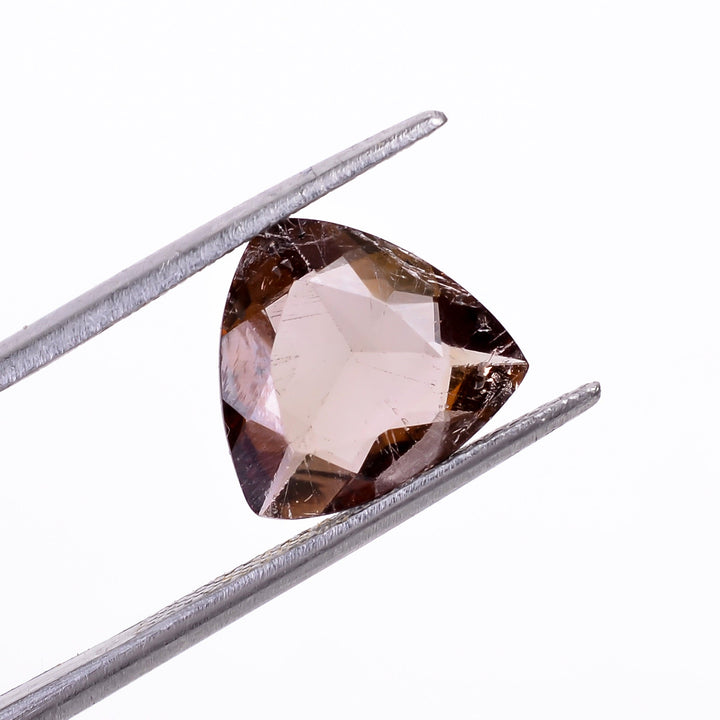 axinite trillion shape cut stone loose gemstone