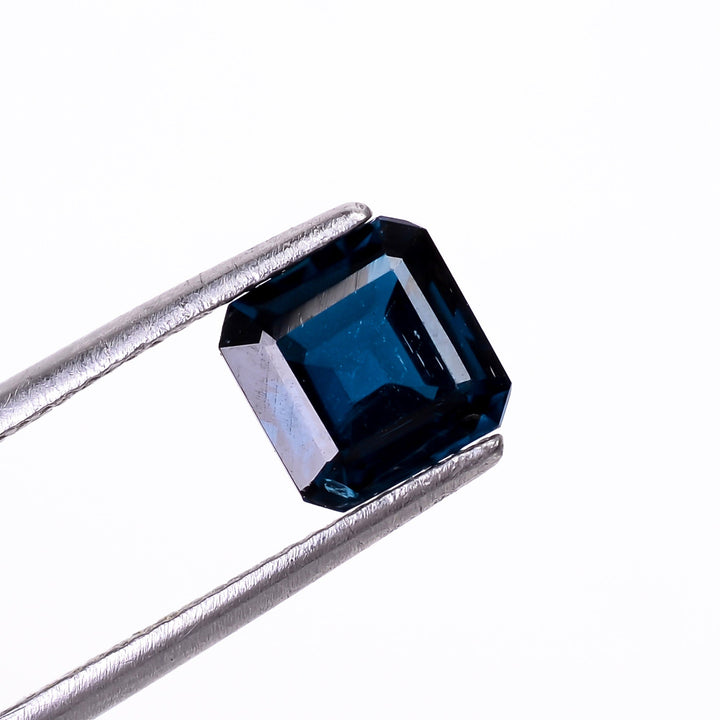 natural dark blue kyanite cushion shape cut stone loose gemstone