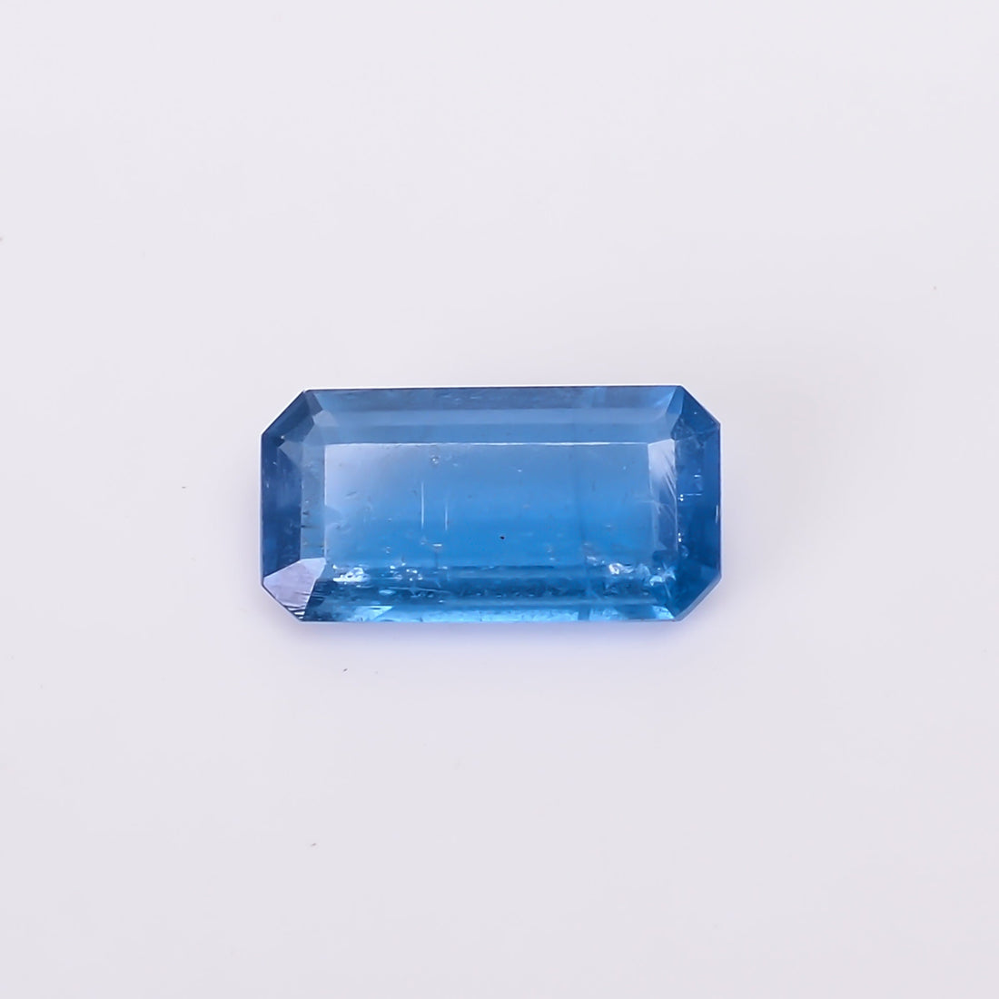 natural blue kyanite radiant shape cut stone loose gemstone