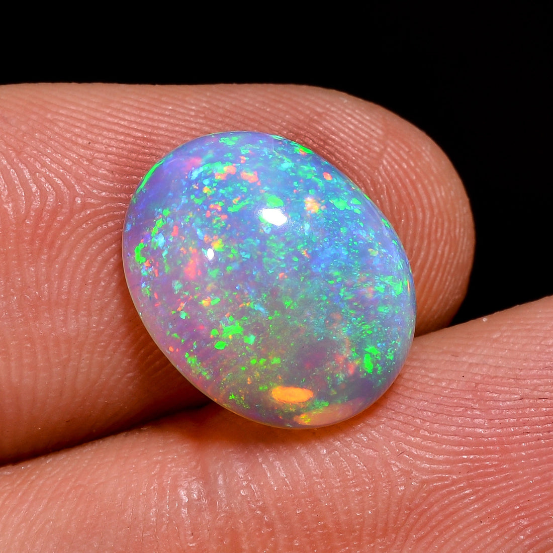 ethiopian opal natural oval shape cabochon loose gemstone