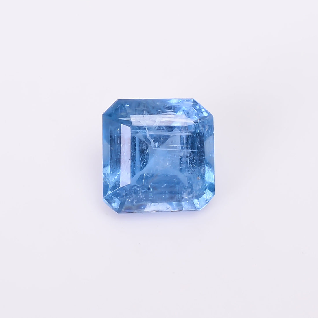 natural blue kyanite cushion shape cut stone loose gemstone