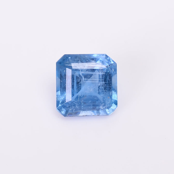 natural blue kyanite cushion shape cut stone loose gemstone