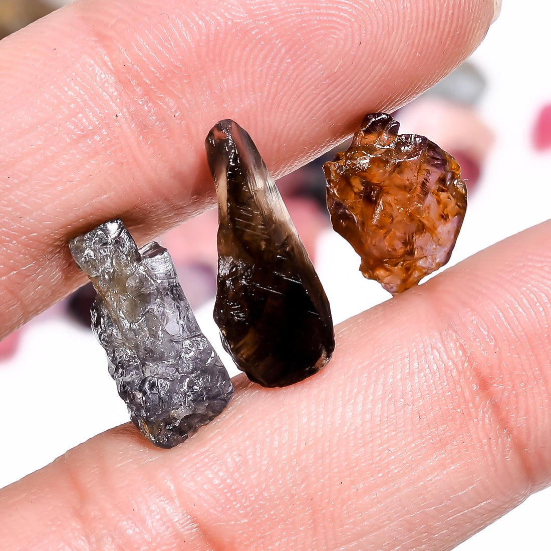 multi spinel rough loose gemstone lot