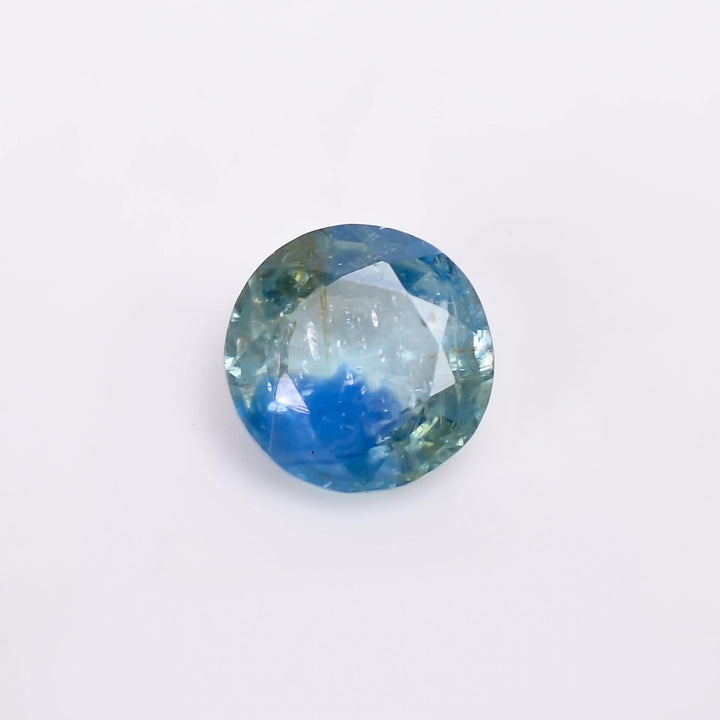 natural mix kyanite round shape cut stone loose gemstone