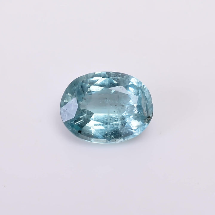 natural blue kyanite oval shape cut stone loose gemstone