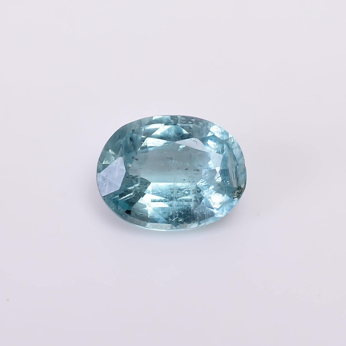 natural blue kyanite oval shape cut stone loose gemstone