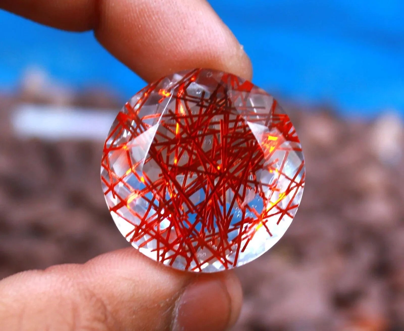 red rutile quartz