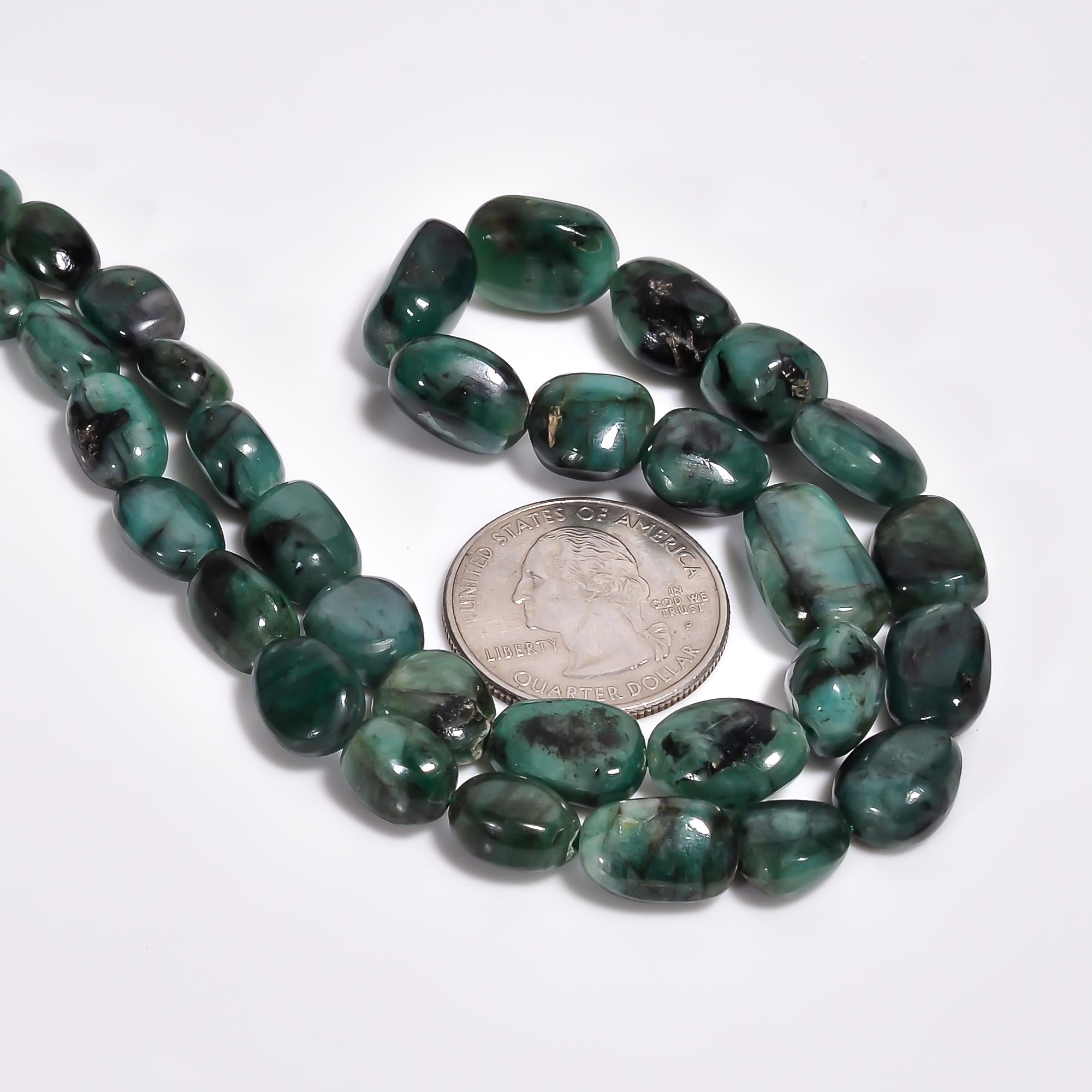 emerald natural gemstone tumbled shape smooth 