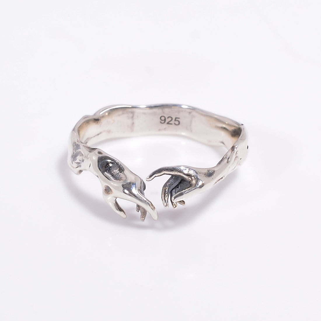 hand of god giving life to adam 925 sterling silver ring y 7783 7785