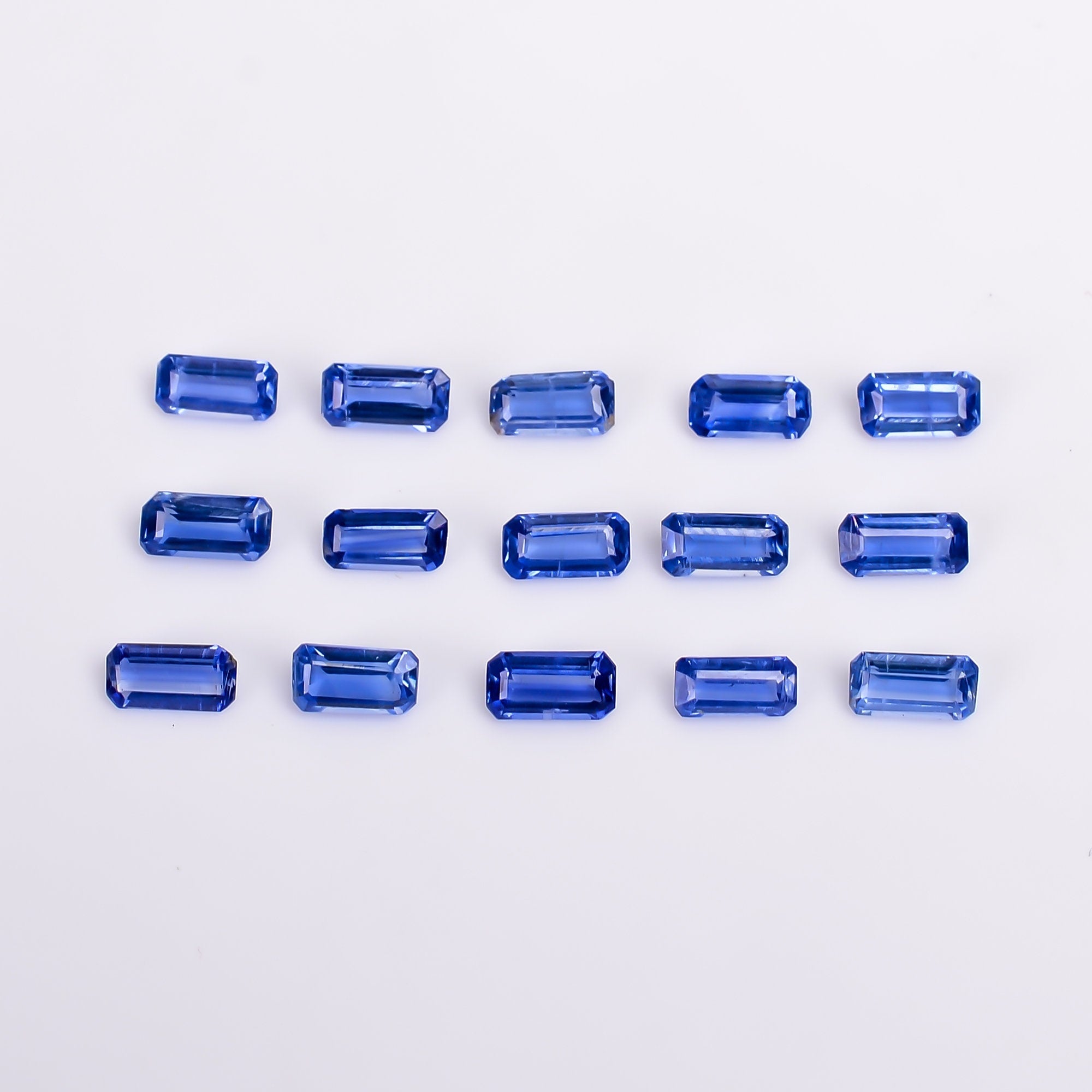 blue kyanite radiant shape cut stone loose gemstone 15 pcs