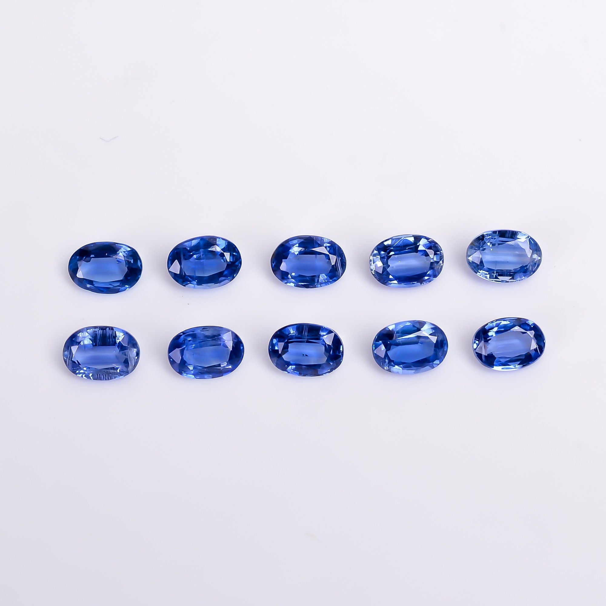 blue kyanite oval shape cut stone loose gemstone 10 pcs