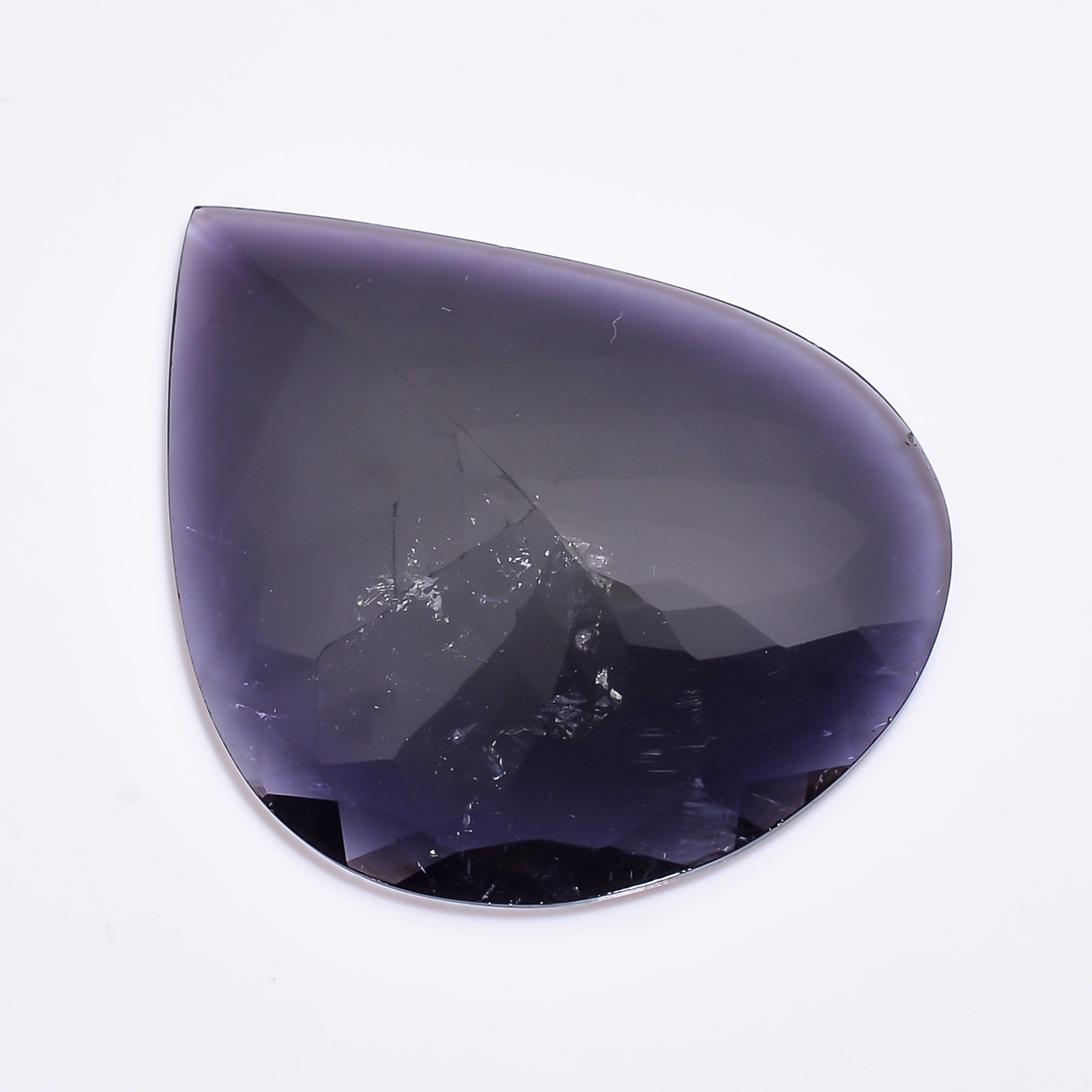 purplish blue tourmaline one of a kind natural purplish pear shape cut stone loose gemstone 120 ct 62x51x5 mm y 2786