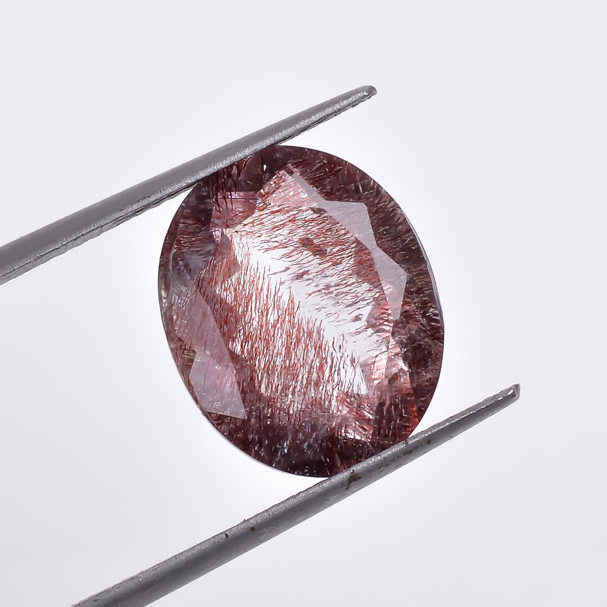 elestial quartz oval shape natural cut stone loose gemstone