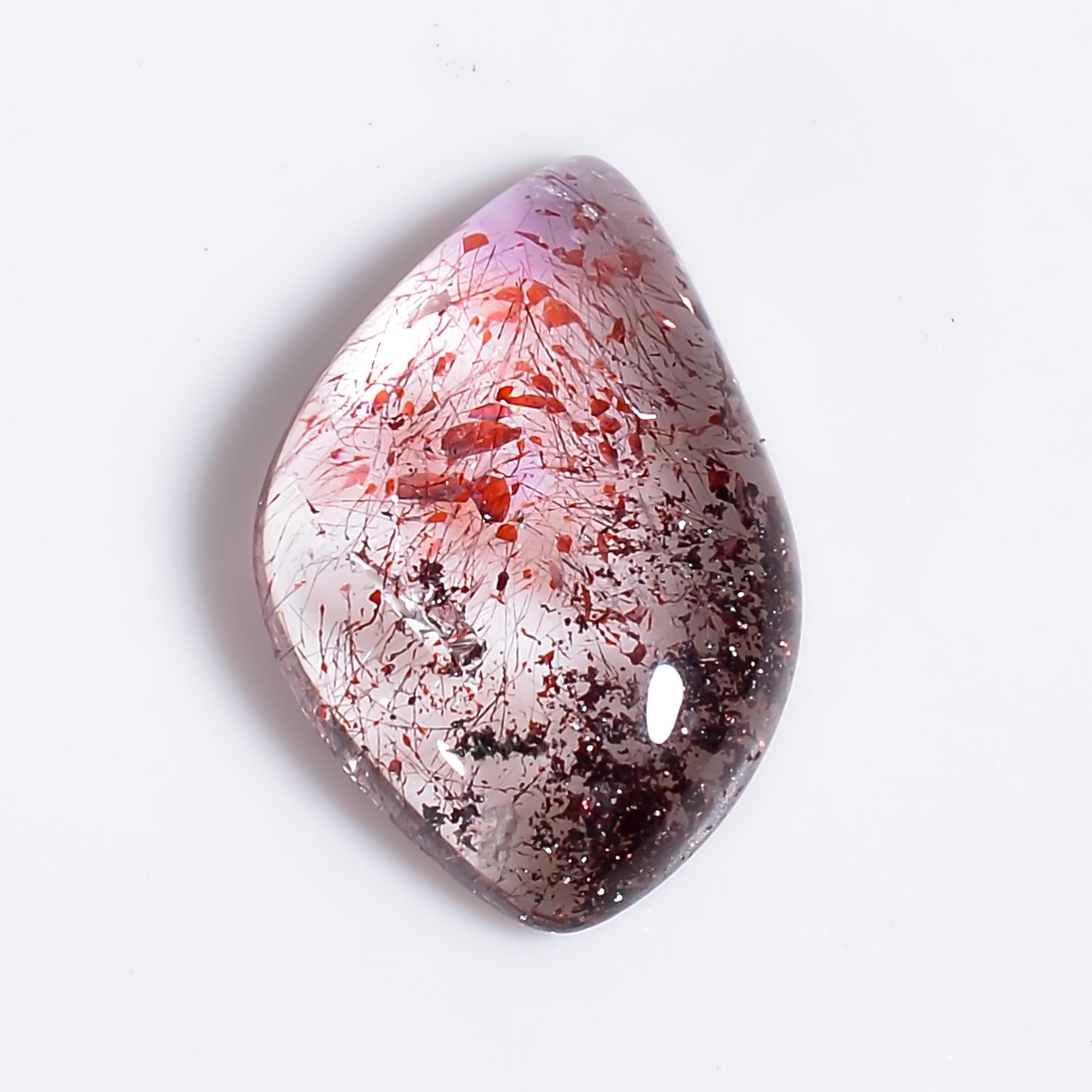 elestial quartz natural fancy shape cabochon loose gemstone