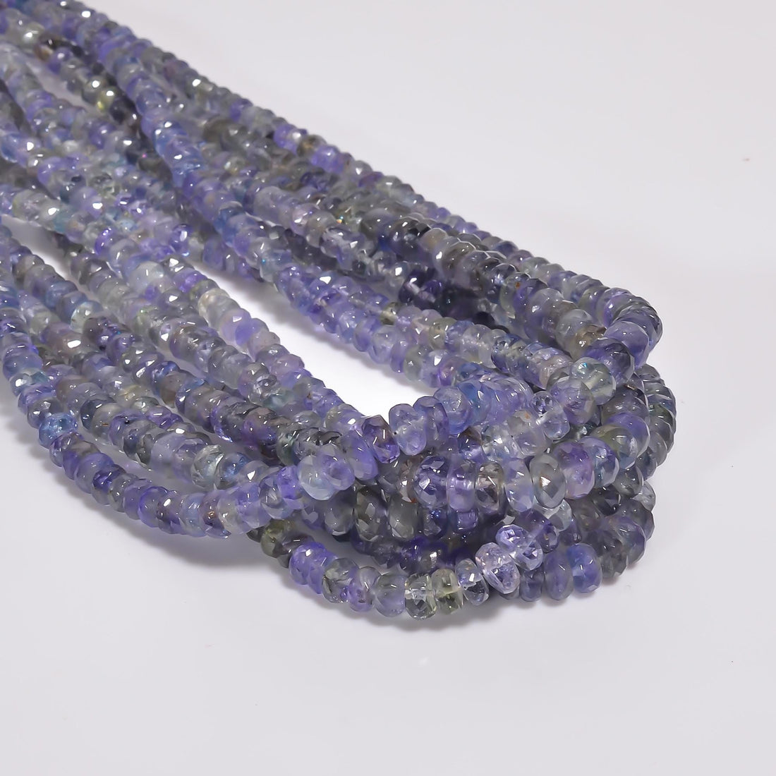 bio color tanzanite natural gemstone rondelle shape faceted 