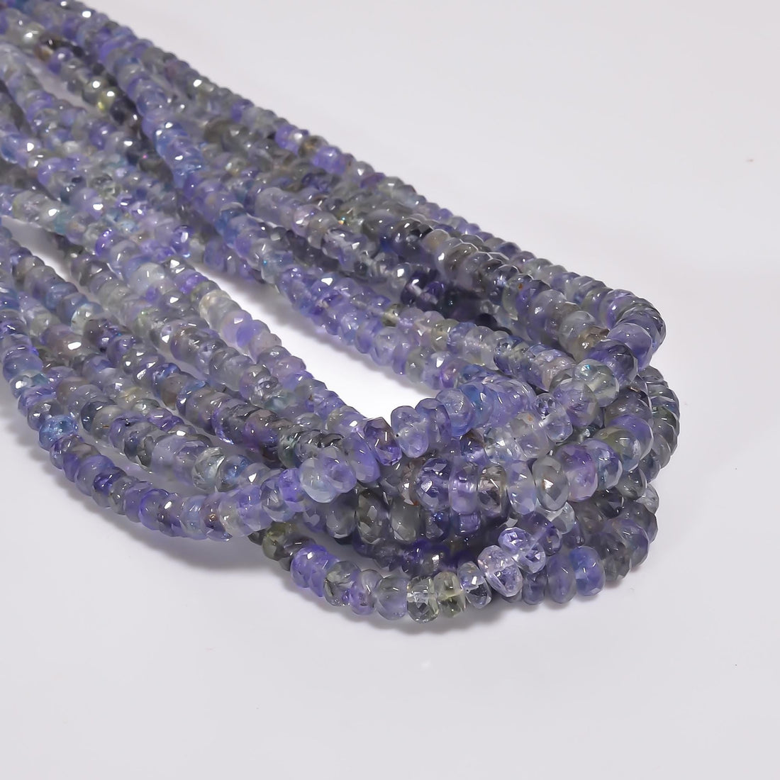 bio color tanzanite natural gemstone rondelle shape faceted 