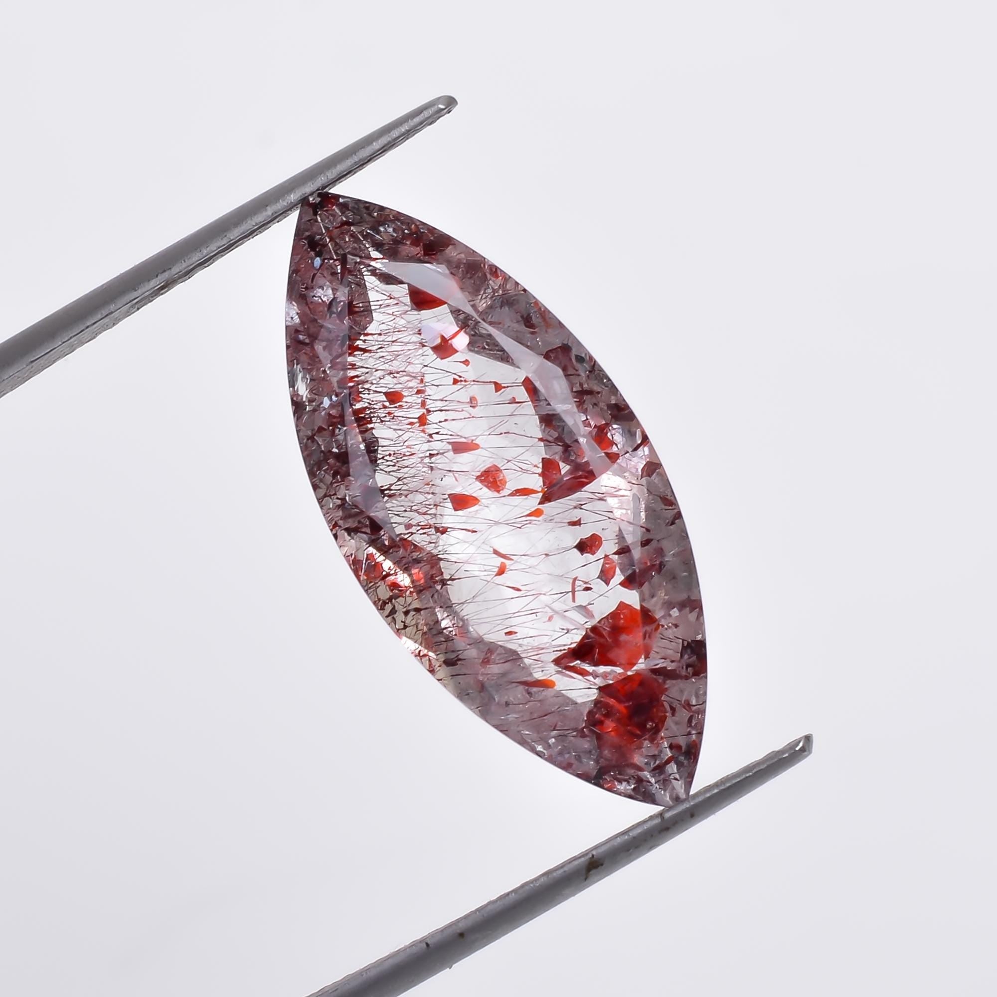 elestial quartz marquise shape natural cut stone loose gemstone