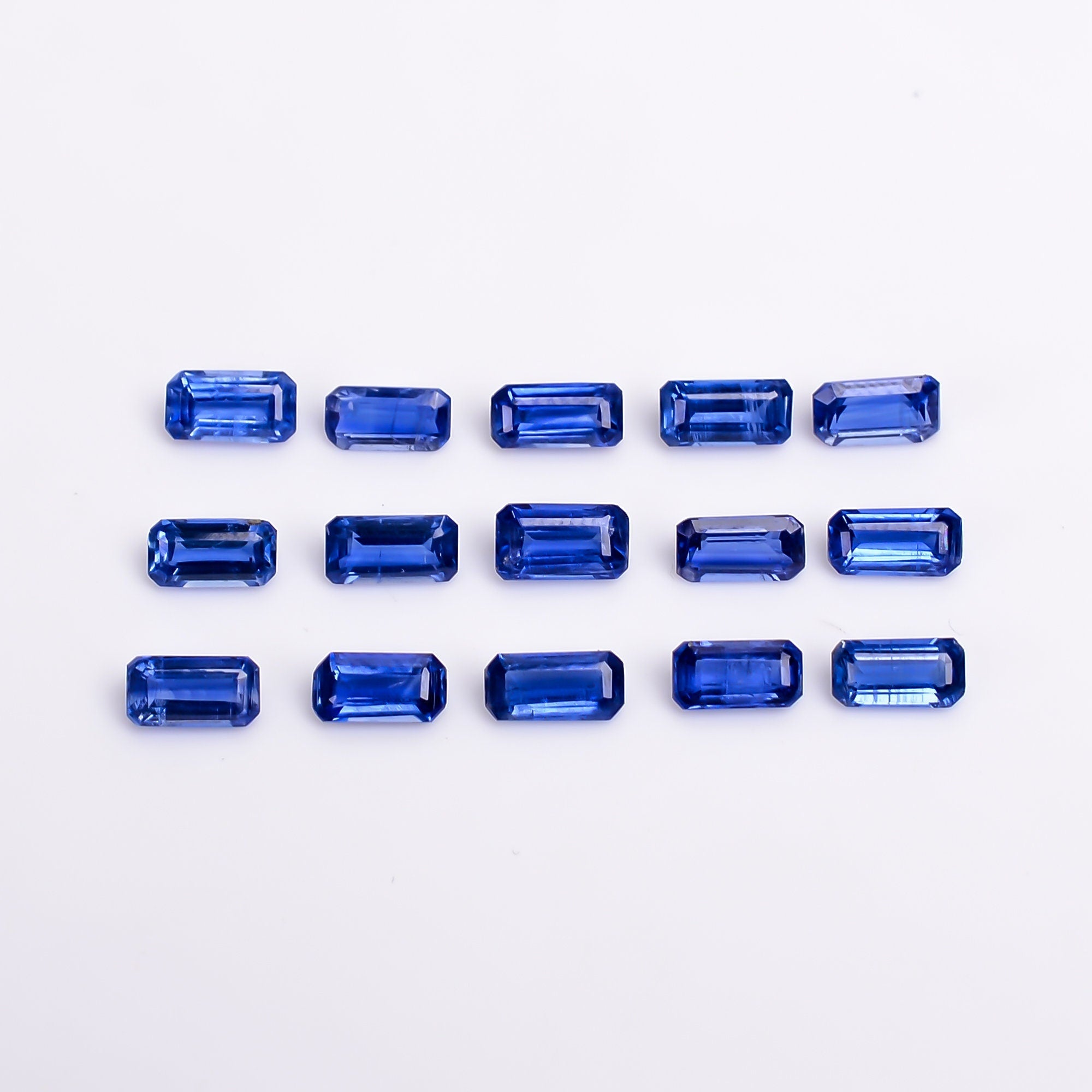 blue kyanite radiant shape cut stone loose gemstone 15 pcs