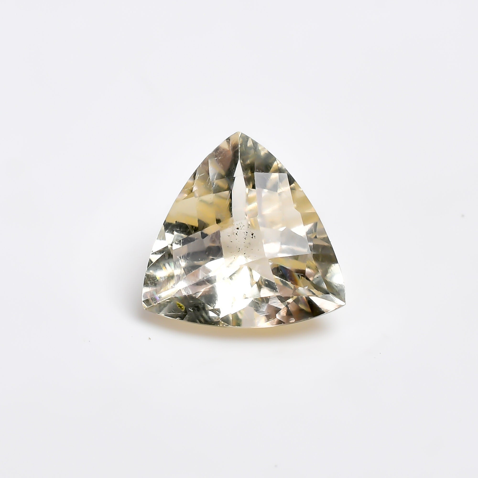 scapolite trillion shape natural faceted loose gemstone