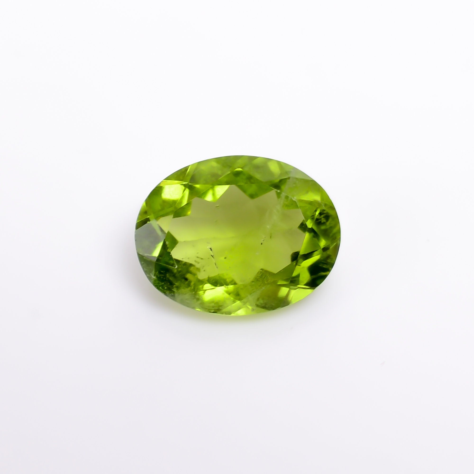 peridot natural oval shape cut stone loose gemstone