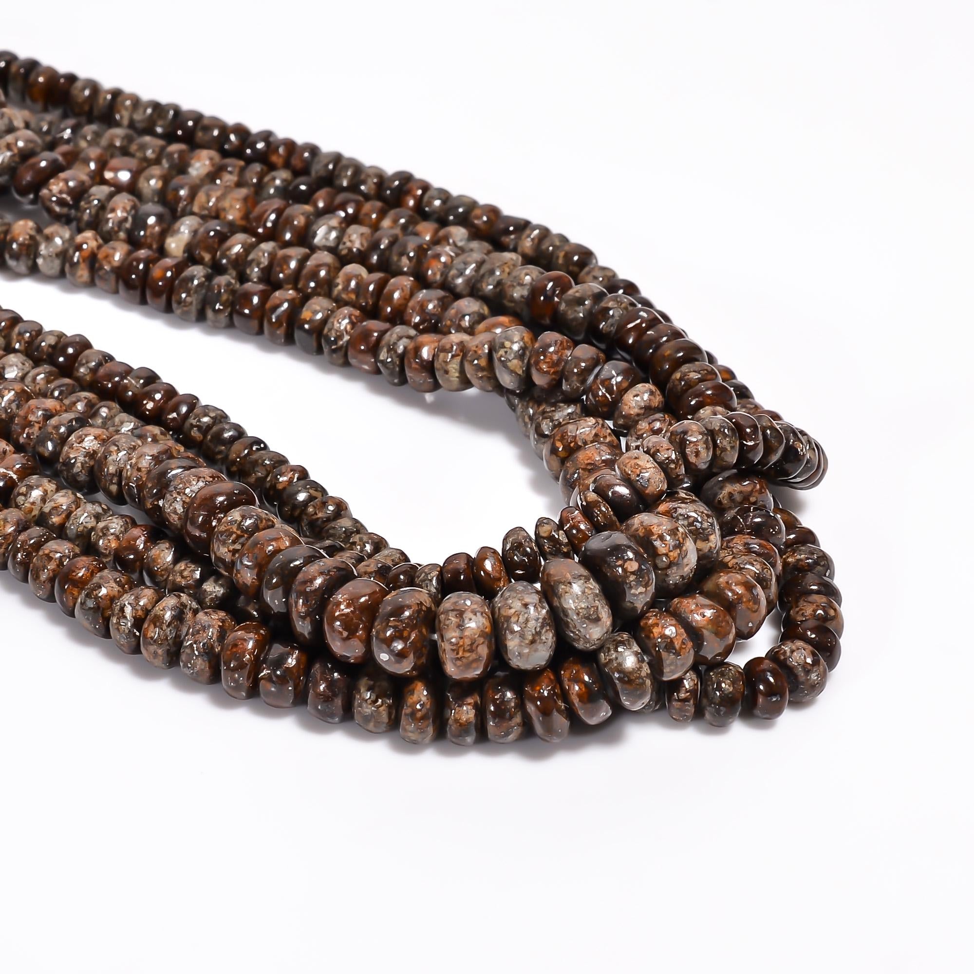 meteorite natural gemstone rondelle shape smooth 