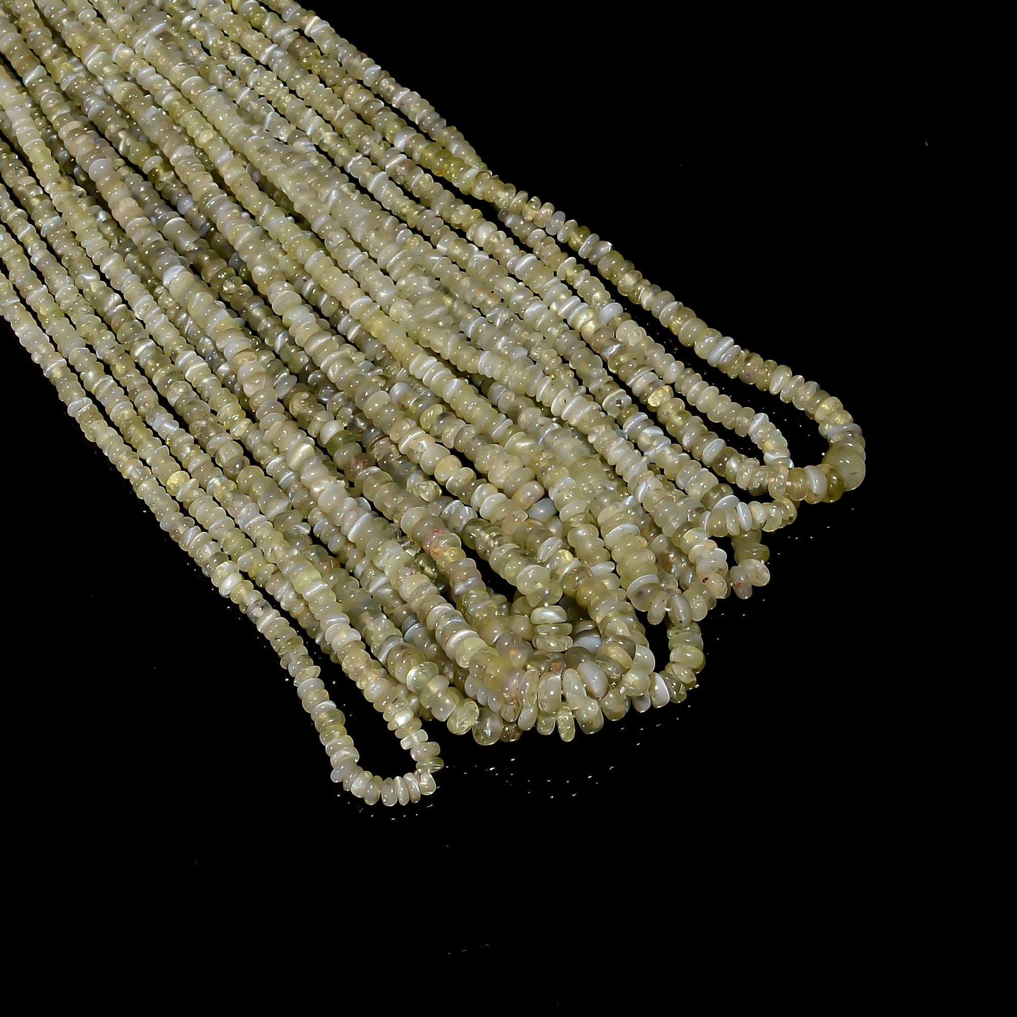 chrysoberyl cats eye natural gemstone rondelle shape smooth