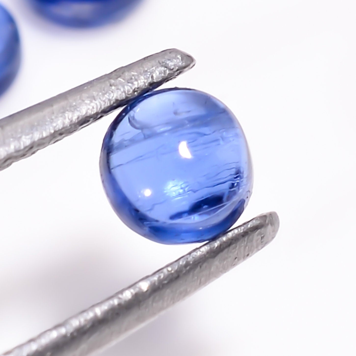 blue kyanite round shape cabochon loose gemstone 20 pcs lot