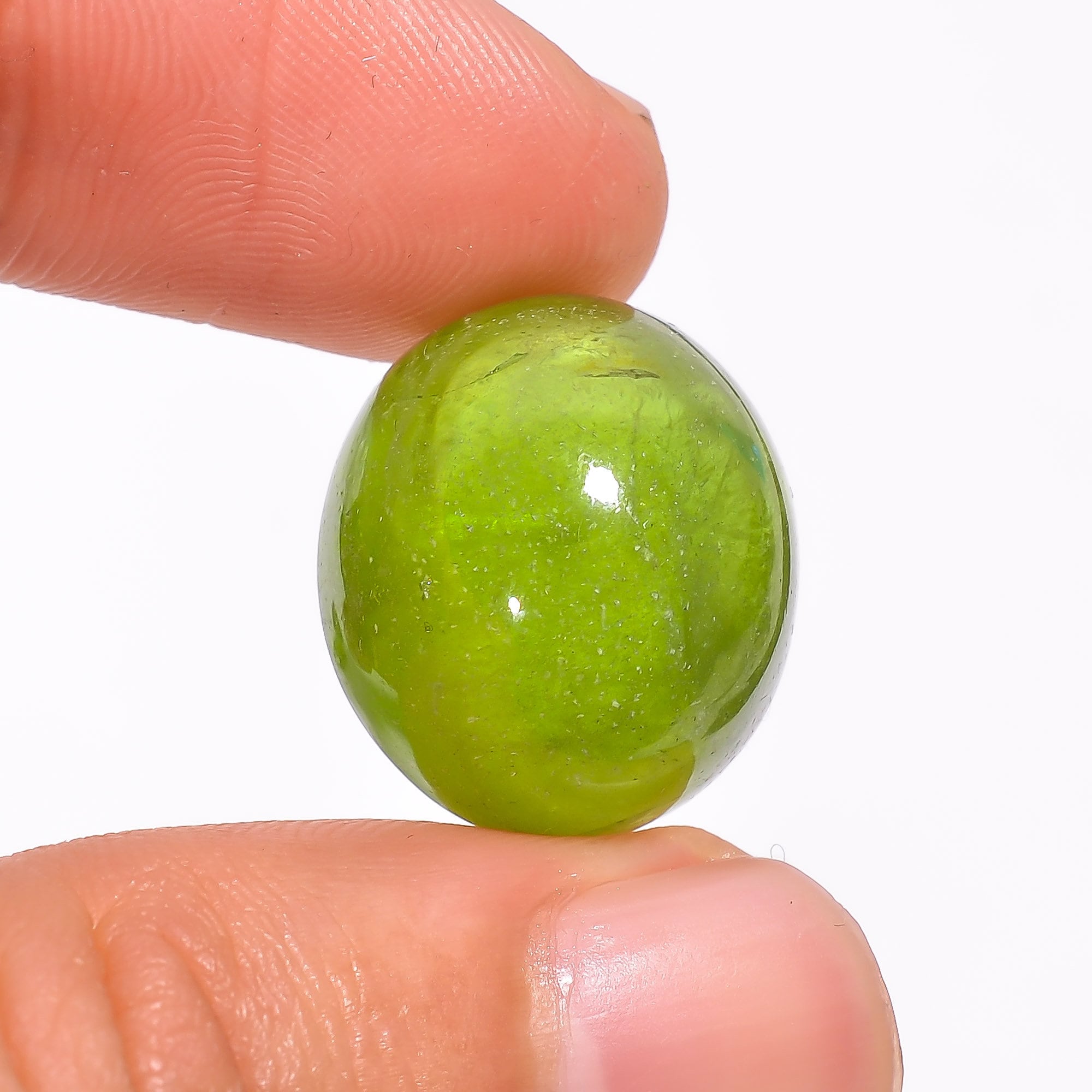 peridot oval shape peridot cabochon peridot loose gemstone