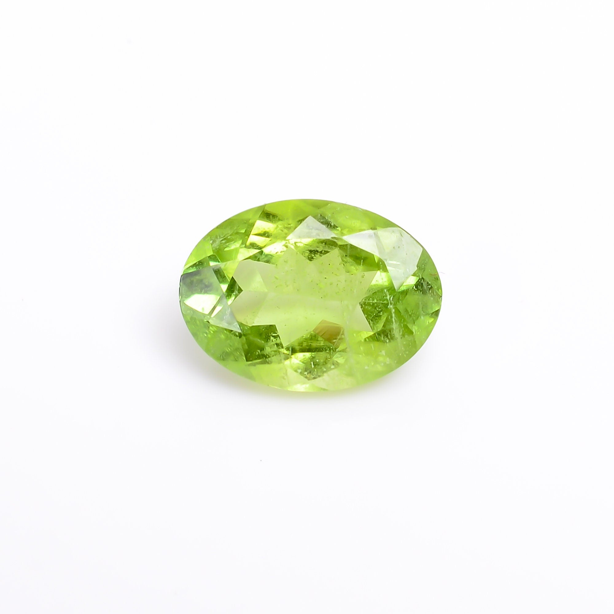 peridot natural oval shape cut stone loose gemstone