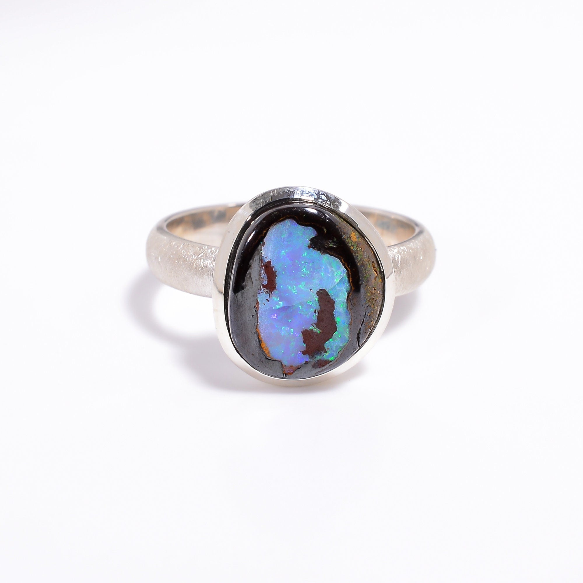 mens ring natural boulder opal fancy shape ethnic handmade mens 925 sterling silver ring 13 75 us 9 6 gms y 7777